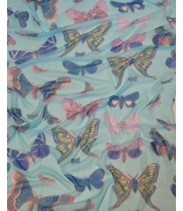 Butterfly Scarf - Blue