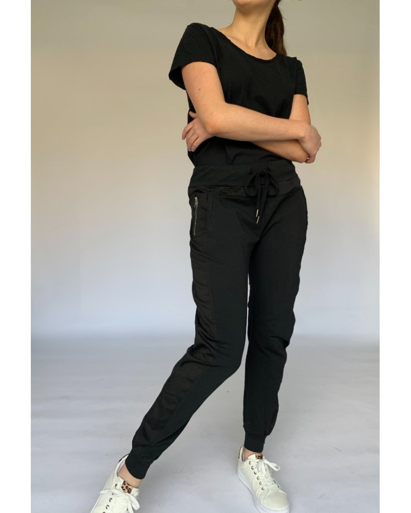 Black Plain Joggers 