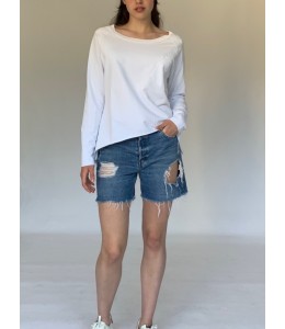 Lace Sweatshirt White