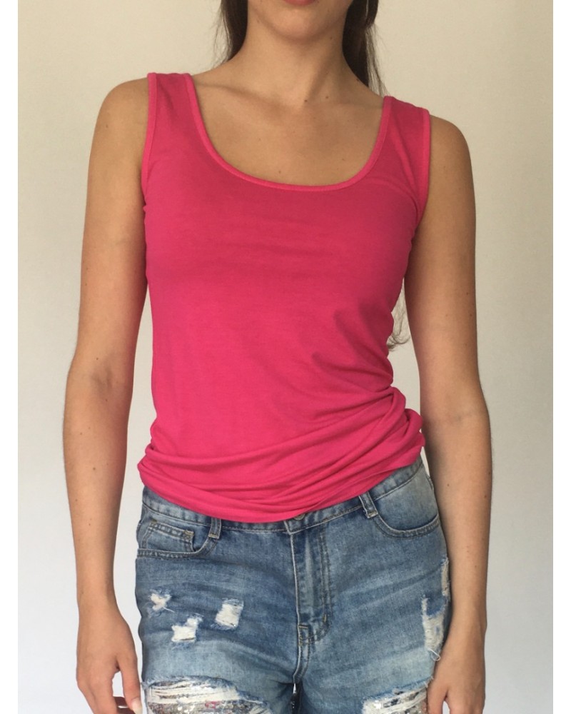 Pink Plain Vest