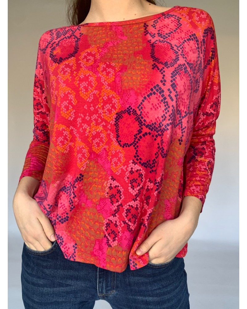 Red Reptile Easy Jersey Top