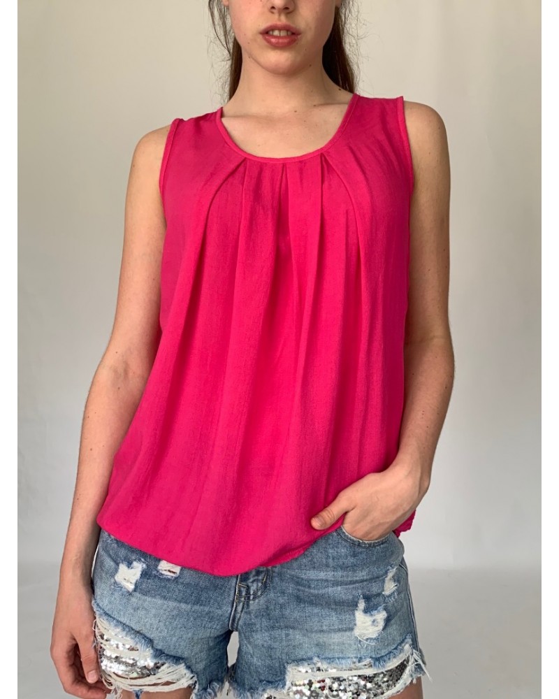 Pink Sleeveless Easy Top 