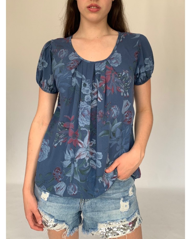 Navy Lilly Easy Top