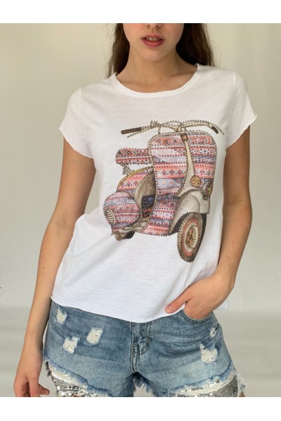 Multi Scooter Sparkle T-Shirt