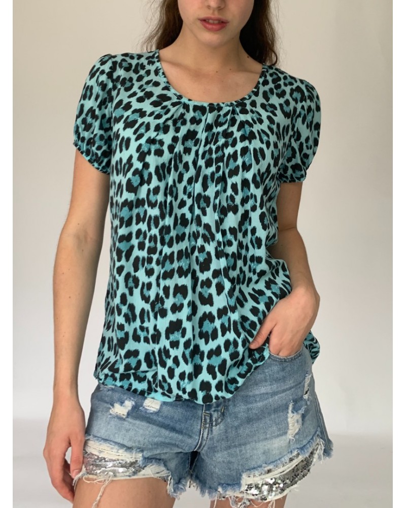 Turquoise Abstract Easy Top 