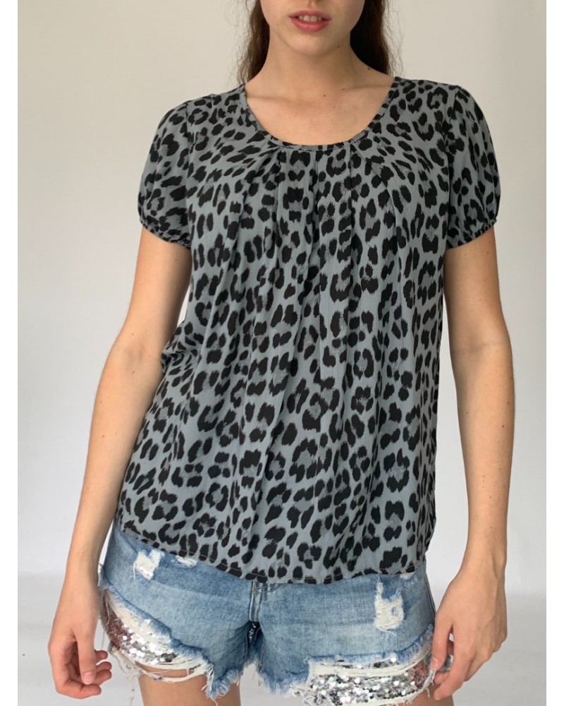 Dark Grey Abstract Easy Top 