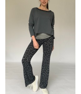 Abstract Trim Sweat Dark Grey