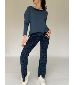 Abstract Trim Sweat Denim