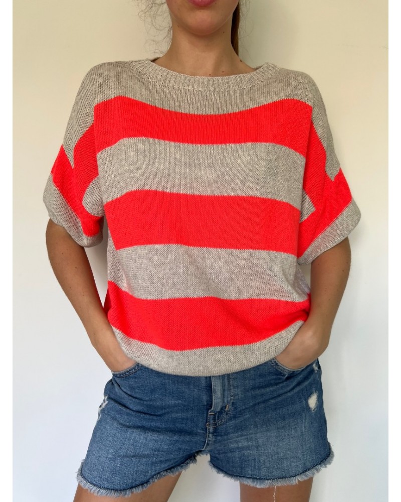 Stripe Knit Orange