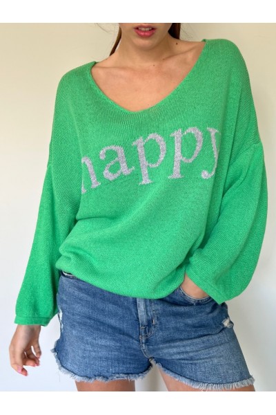 Light Green  Happy Knit