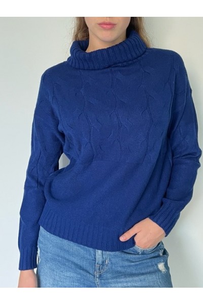 Cowl Cosy knit Blue