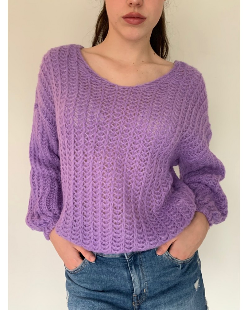 Boho V Neck Lilac