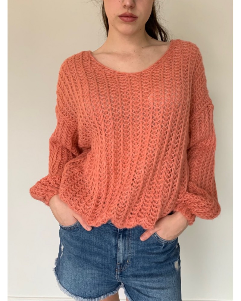 Boho V Neck Rust