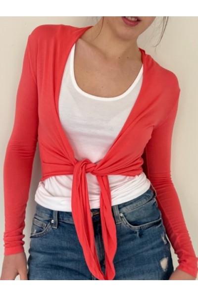 Willow Wrap - Coral Red