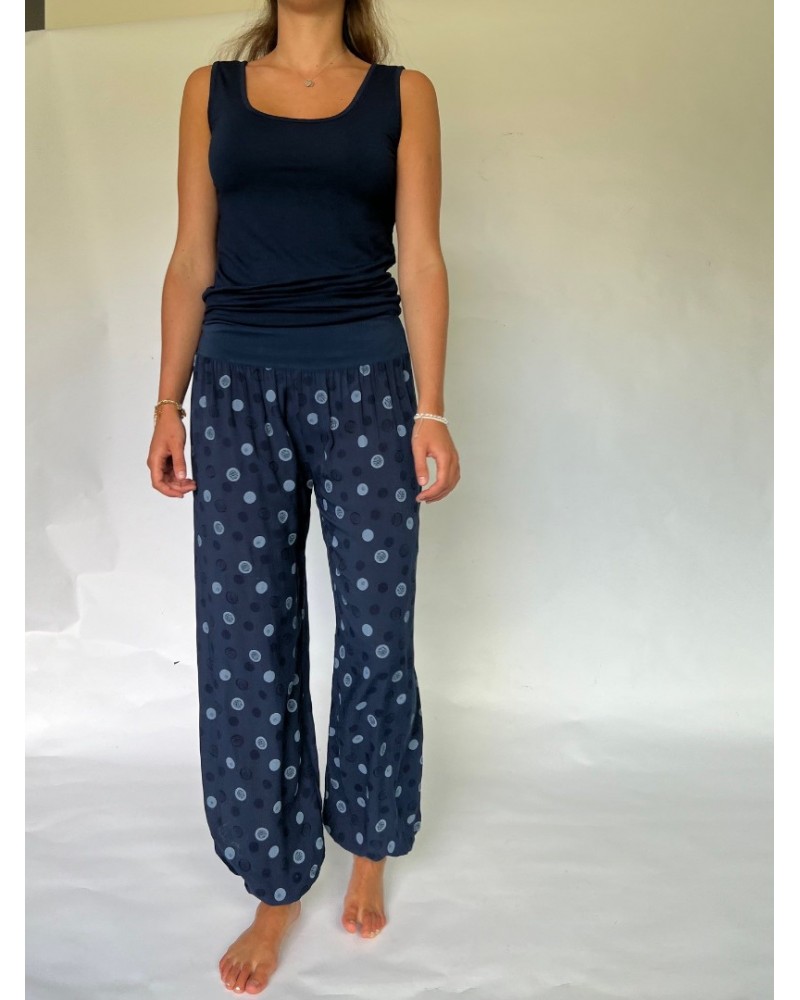 Navy Dots Slouchies