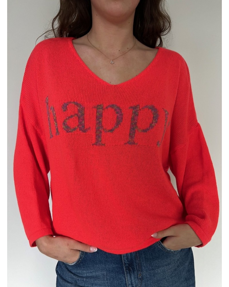 Happy Knit Multi Orange