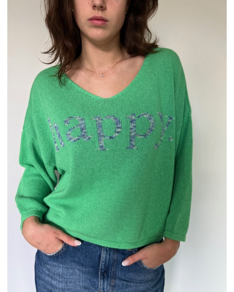 Happy Knit Multi Green