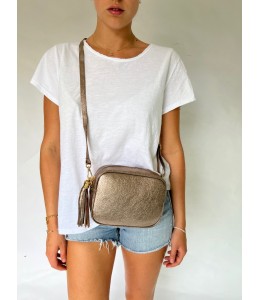 Copper Metallic Camera Bag