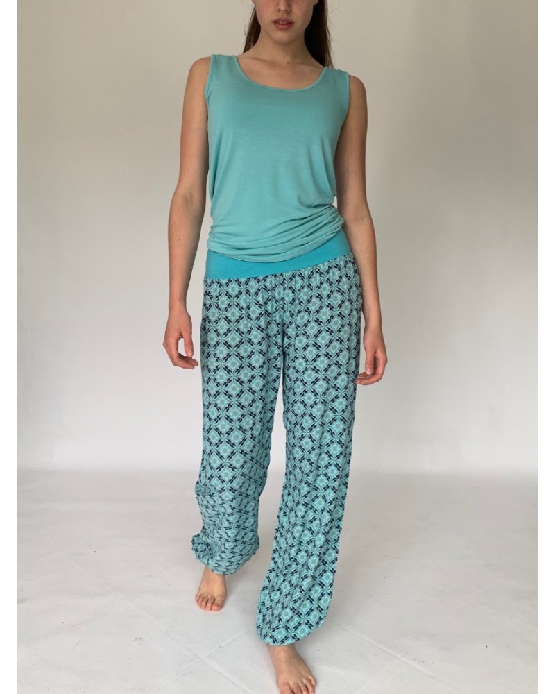 Turquoise Sparkle Jersey Slouchies