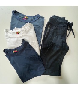 Lace Sweatshirt Denim