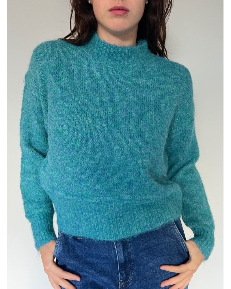 Turtle Neck Knit Teal