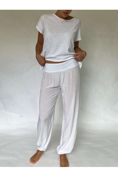White Plain Jersey Slouchies