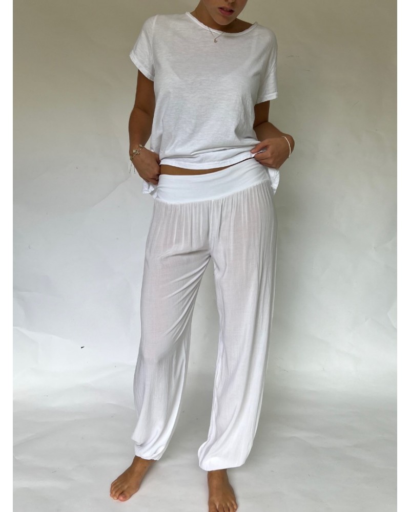 White Plain Jersey Slouchies